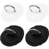 SEWOART 4 Pezzi Patch in Acciaio Inossidabile per Kayak Gonfiabile | Base in Pvc, Fibbia , per Rafting , Accessorio Leggero e Portatile per Fissaggio