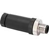 Domary Connettore NMEA 2000 Maschio Installabile sul Campo M12 5 Core IP67 | ABS+lega , Installazione di Taglio, per Lowrance Simrad, Plug and Play