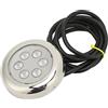 Domary Luce Subacquea a LED da 3,5 Pollici IP68 per Montaggio | 12 V-24 V , 6 Sfere di Cristallo LED, Angolo del Fascio di 10°, PC e Acciaio Inossidabile 316, / Utilizzo