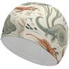 Anceky Dragonfly Dog Paw Cuffia da nuoto impermeabile per adulti, per donne, capelli lunghi e corti