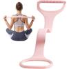 Genérico Fasce elastiche per esercizi, in silicone, ergonomiche, portatili, figura 8 | Corde elastiche per allenamento per uomini e donne, braccia, schiena, spalle, collo, yoga, palestra a casa