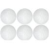 Generisch 6 palline da golf a LED, si illuminano al buio, per golf notturno, alta luminosità, durata di 8 minuti, alta elasticità, design a 332 fossette, custodia a doppio strato per allenamento