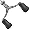 Generico Fishing Reel Handle - Screw In Rocker Arm | Stainless Steel Crank Grip | EVA Knob Grip, Double & Single Rocker Options, Reduced Fatigue Design, Stainless Steel Body, for Reel Part