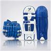 DANIAL SPORTS BEYOND FEAR DS Sports Blue Cricket Batting Pads and Gloves Set - Professional Lightweight Protective Kit for Men (Right Hand)
