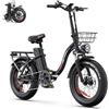 Drvetion bici elettrica pieghevole leggera batteria rimovibile 48V CT20PRO | gomme larghe 20 Batteria rimovibile 20AH/15AH 25km/h autonomia 100-130km cambio 7 marce adatta per città e campagna