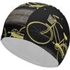 Anceky Cuffia da nuoto per donna, cuffia da nuoto per uomo, cuffia da bagno elastica alta, cuffia da nuoto gialla per bici, cuffie da nuoto per capelli lunghi e corti