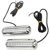 Domary Luce di Poppa Marina a 42 LED, Luce Subacquea per Barche 10-36V | Copertura Cromata in Acciaio Inossidabile, Guscio in PC, Angolo del Fascio di 120°, per Pontone, Yacht e