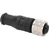 Domary Terminatore Femmina NMEA 2000, M12 a 5 Nuclei IP67 per Reti Marine | Per Reti Lowrance, Simrad, , Navico, B&G, Struttura in Metallo ABS, Plug and Play 22 AWG, 60 V 4 A