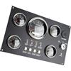 Domary Set di Indicatori per Barche Marine 5 in 1 12V 7 Colori per Il | Costruzione in Acciaio Inossidabile e ABS, Impermeabile, Contagiri da 85 Mm, Manometri da 52 Mm, Voltmetro 8-16 V,
