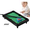 Generico Mini Pool Table Miniature Tabletop Poeol Teable, Faemily Board Gamees | Tabletop Pool Set For Adults Kids Cats Chiledren Family Indoor Fun Activity Room Deesktop Portable Compact Smeall Easy