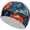 Anceky Cuffia da nuoto a farfalla viola per donne e uomini, cuffie da bagno impermeabili, mantengono i capelli asciutti, elastiche, cuffie da nuoto per adulti, comode cuffie da nuoto per capelli lunghi, cuff