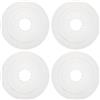 Baluue 4 Pezzi Protezione per Ruota Posteriore, Copertura Aerodinamica | Plastica, Installazione Semplice, Copertura Completa per Pignone e Raggi, Adatta a Bici da Corsa e Gare Competitive