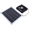 Domary Ventilatore di Scarico Solare da 10 W per la Ricarica Dell'auto per | Pannello in Silicone Monocristallino, Uscita DC5V, Portatile per Ventilazione Tenda da Campeggio , Senza Stoccaggio della