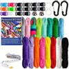 Générique Set Di Paracord 16 Colori con Moschettoni, Fibbie, Fabbricazione Di | Corda Paracord di sopravvivenza Multifunzionale, per la casa, il campeggio, l'escursionismo, bracciale, cordino, artigianato