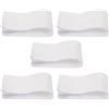 TOYANDONA 5 Pezzi Bracciale Capitano Calcio Bianco Regolabile in Nailon per | Design Bianco Semplice e Pulito, Versione Vuota Riutilizzabile, Adatto ad Allenamento di Squadra, Giovani e Adulti