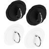 FUNOMOCYA 4 Pezzi Patch D-Ring per Kayak con Base in PVC e Fibbia in | Fissaggio per Sup Gonfiabile e Kayak, Leggero e Portatile, per Surf e Rafting