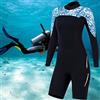 Oumefar Muta da Immersione da 1,5 Mm con Cerniera | Materiale in neoprene, ginocchiere in rete, adatte per lo snorkeling, il surf, quattro aghi e sei fili maggiore durata