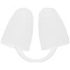 Amosfun Tappo Naso Piscina in Silicone Bianco per Nuoto | Vestibilità Flessibile, Tenuta Ermetica, Facile da Pulire, Riutilizzabile, Forma Ergonomica per Attività Acquatiche