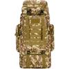 Striegro Zaino da trekking impermeabile - Zaino da trekking resistente allo strappo da campeggio di capacità per viaggi all'aperto, Cp Camouflage, 56-75l..