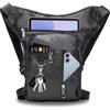 ZHOUSTOU Marsupio da Gamba Moto Borsa da Gamba Impermeabile Borsello Tattica Multifunzionale per Uomo Donna con Tasca Regolabile per Ciclismo Escursionismo Campeggio e Sport