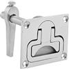 Tbest Boat Floor Lock, Acciaio Inossidabile, 67 X 79mm | Resistente alla corrosione, finitura lucida, facile installazione, per uso marino