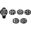 FOLODA Putting Set di indicatori di allineamento | Segni a sfera personali, inserti intercambiabili per stencil, supporto manuale curvo, accessorio per esercitazioni