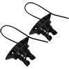 TOYANDONA 2 Pezzi Tappo Valvola Gonfiabile per Kayak e Gommone, Nero PVC | Adattatore per Valvola Aria, per Canoa e Kayak, Copertura con Cordino, Set di Ricambio