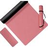 Relaxdays Tappetino yoga Relaxdays, 5 mm, 68 x 183 cm, colori a scelta | con tracolla, antiscivolo, PU, tappetino per yoga, pilates, fitness