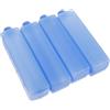 SOPOTUTU Freezer Packs for Air Conditioner, Tavolette di Ghiaccio Blu in PE, 4 Pezzi, con Coperchio, Facili da Portare, per Raffreddamento Estivo e Refrigeratori