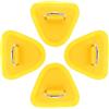 BELLIFFY 4 Pezzi Fibbia di Ricambio per Corda Elastica, Giallo | PVC e Acciaio Inossidabile, Fissaggio Robusto e Sostituzione Rapida, per Rigging Canoe e Yacht
