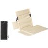 Ronyme Sedia da Terra Schienale Ergonomico, Alluminio | Resistente All'usura, Comoda, Poltrona Reclinabile con Tasca Laterale, per Campeggio, Campeggiatori, Escursionisti