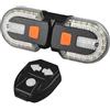 Peosaard Indicatori di direzione per bici Telecomando impermeabile Fanale posteriore per bici a 5 modalità con luce destra e sinistra 600mAh 30lm USB ricaricabile LED giallo e rosso posteriore per guida nottu