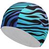 Anceky Cuffia da nuoto per donna, cuffia da nuoto per uomo, cuffia da bagno elastica alta, viola, blu, verde, mimetica, strisce zebrate, cuffie da nuoto per capelli lunghi e corti