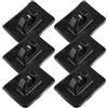 SHINYPASING 6 Pezzi Clip Porta Pagaia per Kayak e Canoa, PVC Nero Rinforzato | Struttura a Rete Rinforzata, Leggero e Sicuro, per Laghi e Oceani, Accessori per Kayak