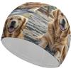 Anceky Majestic White Bengal Tiger Cuffie da nuoto ad alta elasticità per adulti Cuffie da nuoto antiscivolo impermeabili Cuffia da nuoto per capelli lunghi Cuffia da nuoto per donne