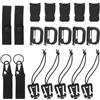 COLLBATH Set Accessori per Zaino Tattico per Avventure Outdoor | Nylon e Plastica Nera, Configurazione Rapida e Gestione Ordinata, Compatibile Cinghie e Tubo Idratazione