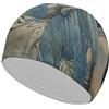 Anceky Cuffia da nuoto impermeabile per adulti Blue Eyed Bobcat Chef Pizza per donne, per capelli lunghi e corti