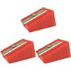 Luxshiny 3 Pezzi Temperino per Punta Stecca da Biliardo, Rosso | Strumento Portatile Leggero in Plastica, Forma la Punta, Accessorio per Tavolo, Rosso Colore Casuale