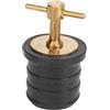 aqxreight Tappo di Scarico con Maniglia a T in Ottone per Barche Marine Design in Gomma e Ottone per Yacht e, Tappo di Drenaggio da 0,6 Pollici (1,25 Pollici)