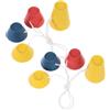 SAFIGLE 8 Pezzi Tee da Golf in Gomma per Pratica e Campo, Supporto Stabile | Design Portatile e Preciso, Accessorio Versatile per Allenamento su Tappeto e Uso in Campo