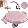 Generico Silent Gliding Discs - Core Training Silent Disc Equipment with Wheels | Exercise Slide Boards for Legs Fitness Training Torso Power Recovery Gym Studio Floor Yoga Ballet