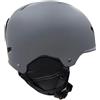 Qianly Casco da istico a Mezza Calotta | Casco da Simbolo di Protezione Paraorecchie, Ventilato, per Snowboard, Snowboarder, Grigio, L