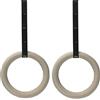 VLFit Anelli Ginnastica Legno - Regolabili Lunghi Fibbie Cinghie - Grande per Il Muscolo Up, Pull Up & Training Muscolar Spessore dell'anello 28 o 32 millimetri, 2,5 cm spalline larghe, ANELLI OLIMPICI
