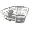 PETSOLA Cestino in Metallo con Supporto Resistente Cestino in Filo Metallico Universale Accessorio per Spesa, Argento
