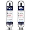 Generic EQUIT ARE: Confezione di 2 cartucce CO₂ 50CC 38g per gilet Airbag da equitazione (HitAir, Helite,...)