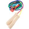 JOINPAYA Corda per Saltare Regolabile in Legno, Impugnatura Ergonomica | Corda in Cotone Beige, Portatile per Workout e Fitness, Accessorio per Educazione Fisica e Casa