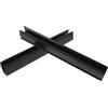 Baluue 2 Pezzi Clip per Parabrezza Carrello Golf Clubcar Pieghevole, Nero | Plastica Nera, Riduce Vibrazioni e Rumore, Profilo Compatto, per Parabrezza del Carrello Golf