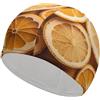 Anceky Cuffia da nuoto Orchids per donna e uomo, impermeabile, mantiene i capelli asciutti, elastica, per adulti, comoda cuffia da nuoto per capelli lunghi, in tessuto antiscivolo
