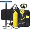XSGDMN Mini Scuba Tank 1L Mini bombola da Sub, Bombola Subacquea Bombole da Immersione Ossigeno Bombola con 15-20 Minuti Diving Ossigeno Serbatoio Bombola Sub Respiro Sott'Acqua Dispositivo
