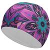 Anceky - Cuffia da nuoto impermeabile per adulti Palm Tree Purple Sunset per donne, capelli lunghi e corti